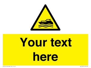 Custom Warning motorised watercraft